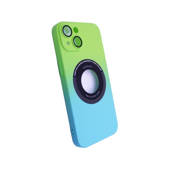 Funda Magnética con Lente de Cámara para Apple iPhone 14 Verde Funda Magnética con Lente de Cámara para Apple iPhone 14 Verde